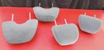 01-05 Honda Civic Front And Rear Seat Headrests Set Gray Cloth Oem X4. Fixed Price $62.99.