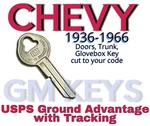 1936-1966 Gm Chevy Chevrolet Doors Trunk Gb Key Cut To Code 8251-8500. Fixed Price $11.99.