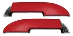 Corvette C1 Armrest Assemblies W/chrome Ends Red 1959-1961. Fixed Price $439.99.