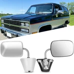Manual Chrome Side View Mirrors Pair For 1973-91 Chevy C10 K10 Blazer Suburban. Fixed Price $47.57.