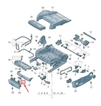 New Audi A5 Front Seat Track Adjustment Handle 8T0882609DT4. Fixed Price $21.13.