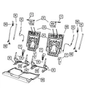 Genuine Mopar Seat Back Panel Left 1RA40DX9AA. Fixed Price $130.88.