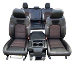 2019-2024 Dodge Ram 1500 5TH Gen Black Red Leather Cloth Seat Console Set Oem. Fixed Price $2300.00.