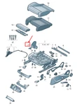 New Audi A5 F5 Front Left Inner Seat Cover Caps 8S0881328A4PK Genuine. Fixed Price $29.70.