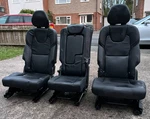 Volvo XC90 MK2 2015-2024 Second Row Leather Black Seats Set Of 3. Fixed Price $261.65.