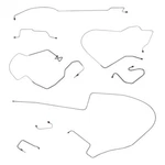 1970 Dodge Charger Complete Manual Disc Brake Line Set Kit 8-3/4 Axle Oe Steel. Fixed Price $190.00.