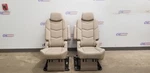 16 Cadillac Escalade Esv Luxury 2ND Middle Row Seat Set Pair Cocoa Shale Leather. Fixed Price $450.00.