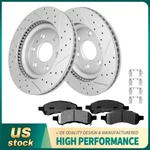Front Drilled Rotors +ceramic Brake Pads For Chevrolet Traverse 2009 2010- 2017. Fixed Price $121.10.