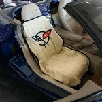 Gm Licensed C5 Corvette Seat Covers - Tan (set Of 2). Fixed Price $84.95.