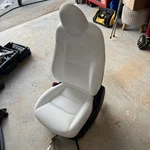 Tesla Model Y Oem Seat Left Front Driver White. Fixed Price $450.00.