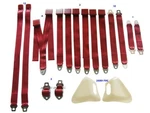 Pg Classic 2850-70BEN-528 Mopar 1970 E-body Bench Seat Belt Set (red). Fixed Price $906.99.