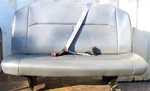 Ford Van Econoline 2ND Row 3 Passenger Gray Vinyl Middle Seat 08 09 10 11 12 14. Fixed Price $400.00.