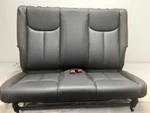 Jeep Jk Wrangler Oem Door Black Leather Rear Seat W/red Trim 2011-2017 133950. Fixed Price $1020.00.