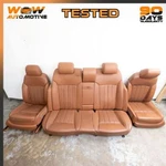 06-13 Bentley Continental Flying Spur Front Rear Seat Brown Full Leather Oem. Fixed Price $2070.02.