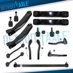 Front Upper Lower Control Arms Tie Rods Kit For 1999-2004 Jeep Grand Cherokee. Fixed Price $190.01.