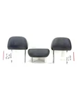 2012 - 2018 Audi A6 S6 Rear Seat Headrest Set Of 3 Left Center Right Oem Black. Fixed Price $79.99.