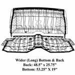 1967 1969 Camaro Firebird Rear Seat Spring Frame Set Wider(long) Bottom & Back. Fixed Price $789.95.