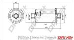 Dr!ve+ DP1110.13.0218 Fuel Filter For Buick Chevrolet Daewoo Daimler Jaguar. Fixed Price $14.90.