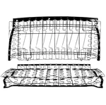 1970 1971 1972 Chevelle Rear Seat Frame Back & Bottom Coupe Only New Dii 1402H. Fixed Price $787.95.