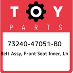 73240-47051-B0 Toyota Belt Assy, Front Seat Inner, Lh 7324047051B0, New Genuine. Fixed Price $190.00.