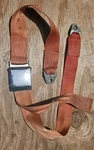 Chrysler Used Coded 1966 Red Seat Belt With Chrome Buckle 2802287. Fixed Price $35.00.
