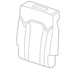 Genuine Audi Seat Back Cushion Cover 4M0-885-806-J-38M. Fixed Price $737.05.