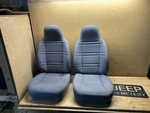 97-01 Jeep Cherokee Xj 2 Door Oem Front Fold Forward Seats Mist Gray Lh Rh. Fixed Price $599.99.