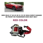 2016 17 18 19 21 22 23 2024 Chevy Camaro Ss Front Right Side Seat Belt Red. Fixed Price $100.00.