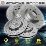 Front & Rear Cross Drilled Rotors For 2004-2008 Mazda RX-8 With Sport Suspension. Fixed Price $249.99.