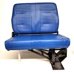 Freedman Bench Seat Two Person Flip Rv Shuttle Bus Trailer Blue Floor Wall Mount. Fixed Price $950.00.
