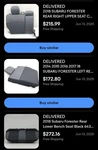 2014-2018 Subaru Forester Rear Seat Black Leather/cloth * Will Sell Separately. Fixed Price $250.00.