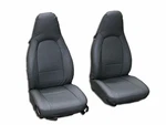 Porsche Boxster 911 996 986 1997-2004 Charcoal S.leather Custom Fit Seat Covers. Fixed Price $169.00.