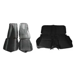Mach Interior Upholstery Full Set Mustang Fastback 71-73 Black W/ Gray Stripes. Fixed Price $726.99.