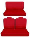 Fits 1971 1976 Chevy Impala 2 Door Front 50-50 Top And Rear Bench Seat Covers. Fixed Price $159.99.