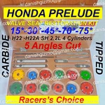 Honda Prelude 2000 Sh H22A 2.2L 5 Angle Valve Seat Cutter Kit Racer's Choice. Fixed Price $289.99.