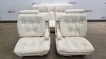 1977 Cadillac Eldorado Biarritz Seat Interior Set Front And Rear White Leather. Fixed Price $1721.25.