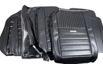 1964-66 Ford Mustang Fastback Deluxe Pony Black Seat Upholstery Full Front&rear. Fixed Price $750.00.