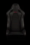 Braum Falcon-s Composite Frp Reclining Seats Black W/ Red Stitching Pair. Fixed Price $1249.99.