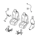 Genuine Mopar Seat Back Wiring 68486895AD. Fixed Price $43.77.