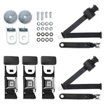 Push Button Seat Belt Kit 2 Front Shoulder And 3 Rear Lap With Starburst Design. Fixed Price $286.99.