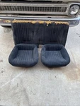 Black 82-92 Camaro Firebird Rear Seat Set Back Upright Bottoms Gm. Fixed Price $350.00.