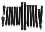 Pg Classic 1850-69BEN-100 Mopar 1968-69 B-body Bench Seat Belt Set Black. Fixed Price $734.95.