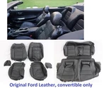 Black Leather Seat Covers Oem Upholstery 2015-22 Ford Mustang Convertible. Fixed Price $579.00.