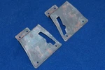 1967 1968 Mustang Fastback Non-fold Down Seat Latch Cover Pair Black Oem C7ZZ-A. Fixed Price $110.00.