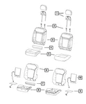 Genuine Mopar Front Seat Cushion Cover Left 5MW29XR4AA. Fixed Price $498.87.