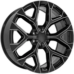 Black Wheel W/milled Edge 24X10 For 1999-2023 Chevy Silverado 1500 RVO2411. Fixed Price $415.95.