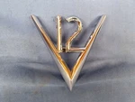 Jaguar "V12" Chrome Boot Lid Badge Fits Series E-type BD37600. Fixed Price $50.46.