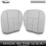 2004-2007 Fits Buick Rainier Leather Perf. Front Bottom Seat Covers Light Gray. Fixed Price $319.52.