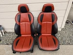 97-04 Mercedes R170 SLK230 SLK320 "designo Orange" Front Seats Complete Lh + Rh. Fixed Price $1299.99.