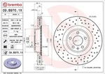 Brembo 09.B970.1X Front Drilled / Vented Brake Discs Fits Audi A4 Allroad. Fixed Price $312.04.